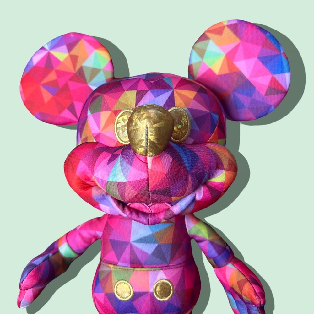 Disney Mickey Year of the Mouse 2020 Plush Colorful Kaleidoscope Design 16” Tall - Picture 6 of 9